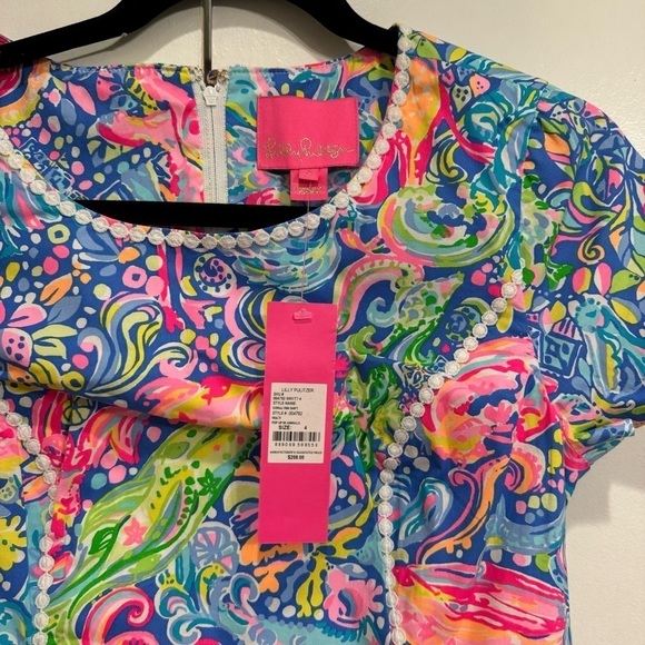 Lilly Pulitzer Coralynn Shift Dress Multi Pop Up 60 Animals Size 4 - Picture 4 of 5